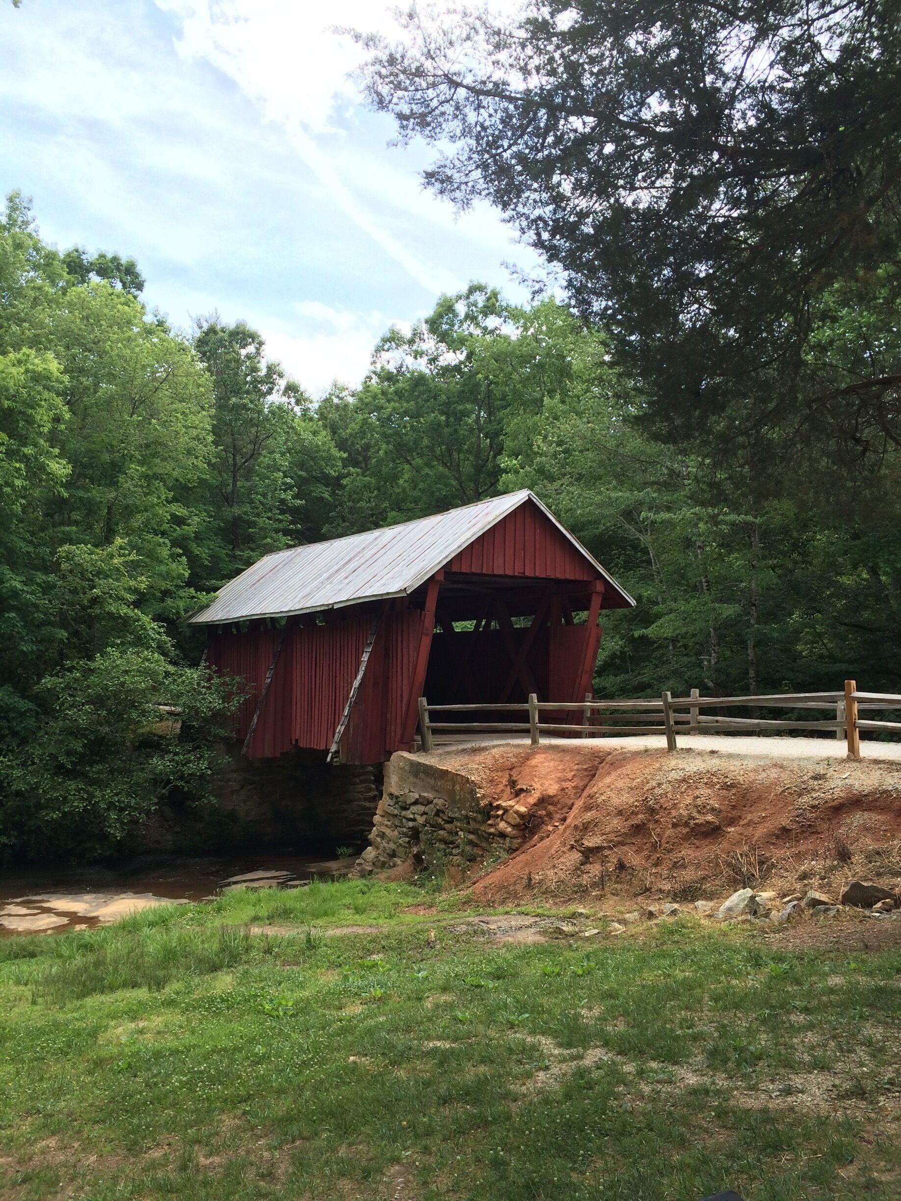This bridge is almost a century old. Constructed for the use of horses and buggies. There is one nature trail near it but it is very short. 