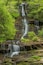 This is an easy hike from the campground parking lot to this waterfall at the Deep Creek Trail in Bryson City in the Great Smoky Mountains