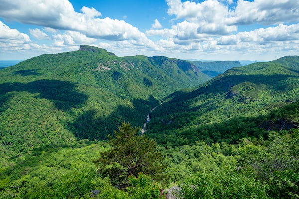 Wiseman's View Scenic Overlook at Linville Gorge, North Carolina