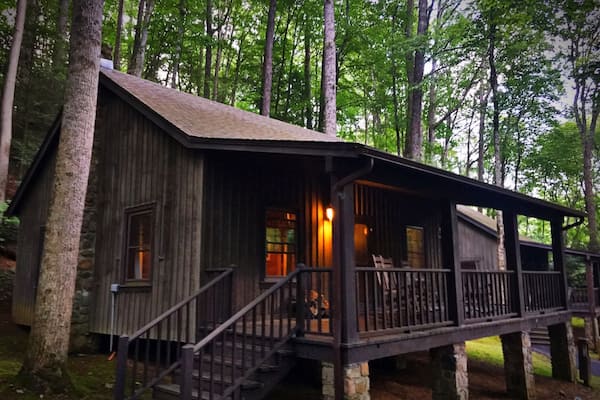 Nice cabin rental in Roan Mountain State Park. Sometimes it's nice to have some creature comforts when your exploring in Appalachian Mountains.