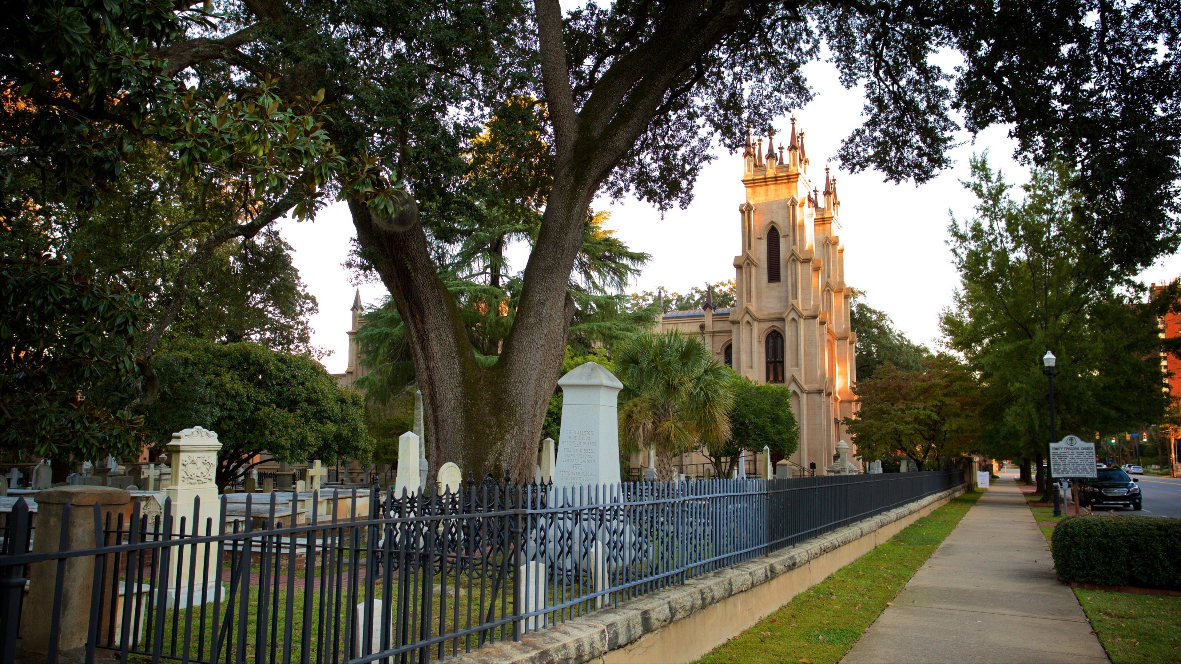 Trinity Episcopal Cathedral which includes a cemetery and heritage elements