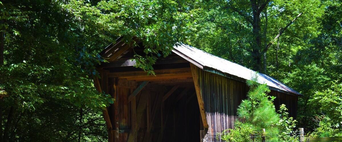 One of only two covered bridges left in North Carolina. #TakeAHike