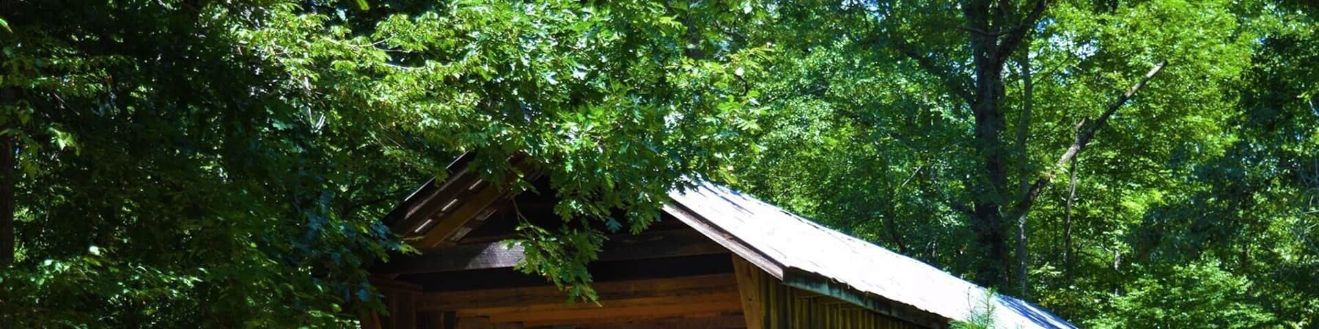 One of only two covered bridges left in North Carolina. #TakeAHike