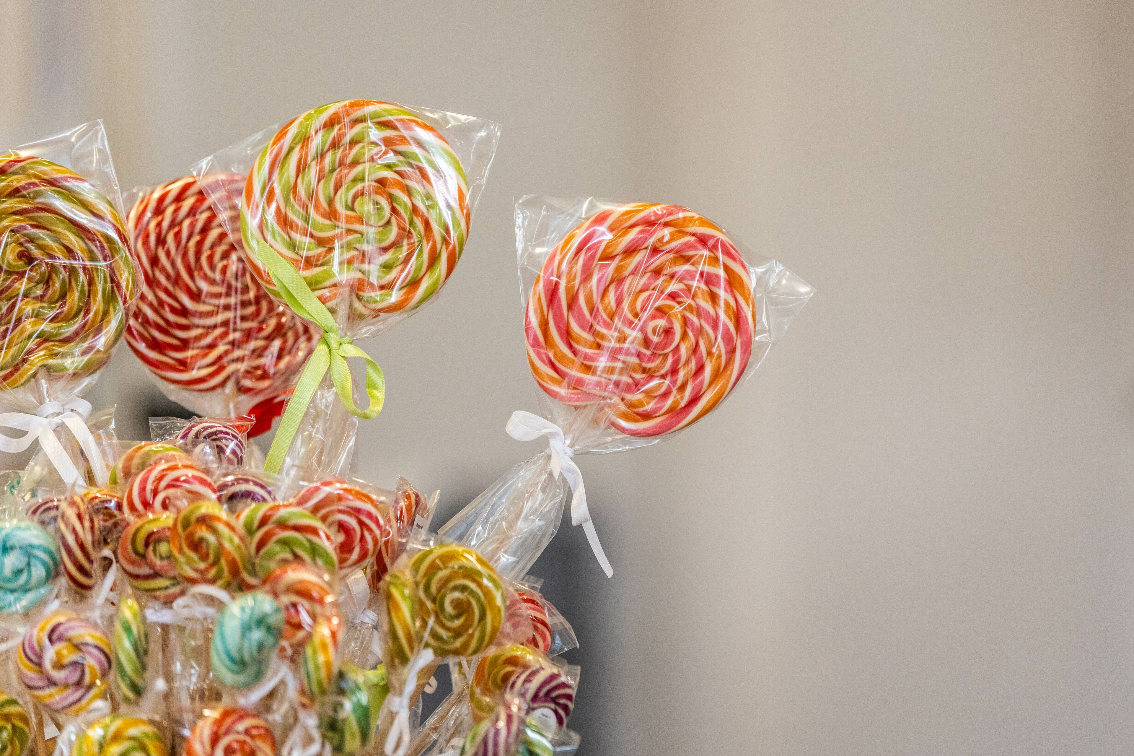 manufactured lollipop and candy