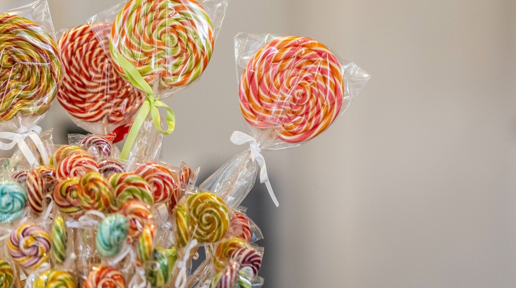 manufactured lollipop and candy