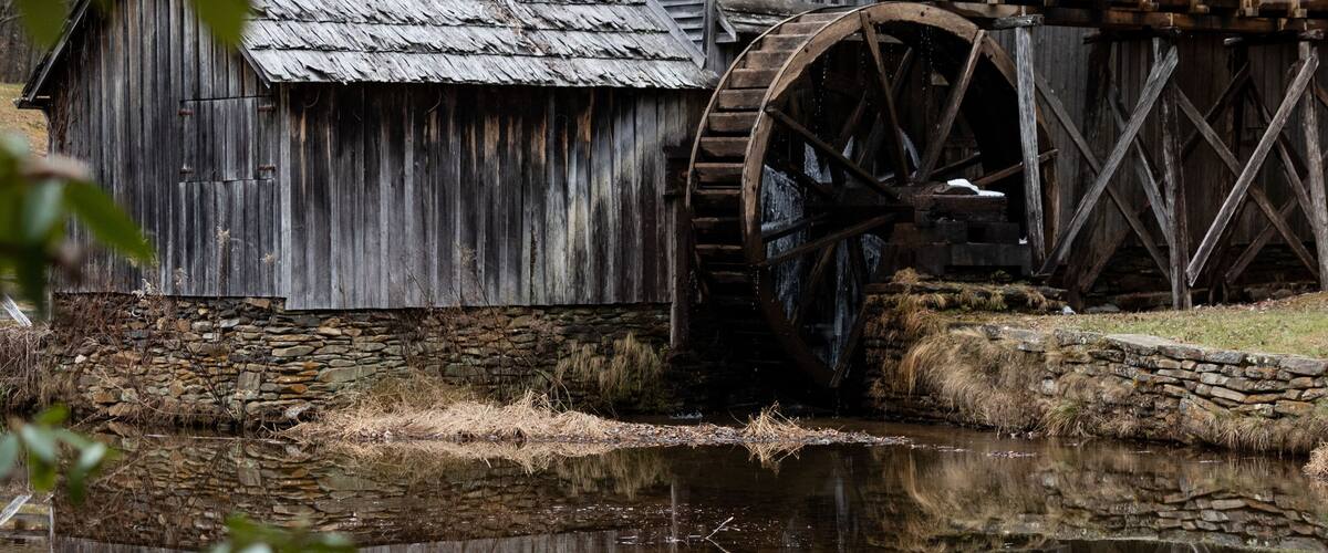 Historic Mabry Mill on the Blue Ridge Parkway in Virginia