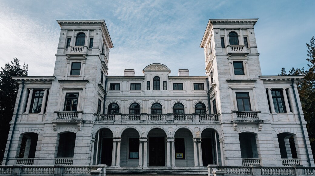 The exterior of Swannanoa Palace in Afton, Virginia