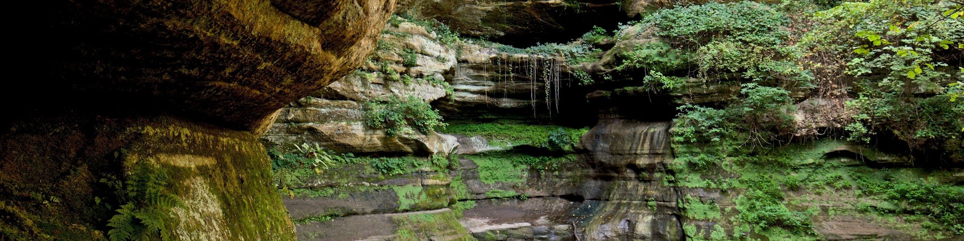 Starved Rock State Park featuring a cascade
