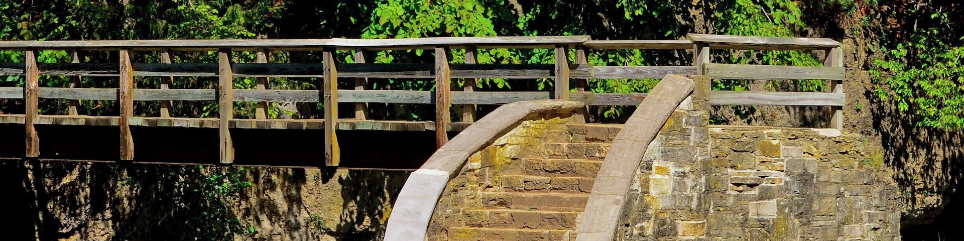 This is one of the bridge footings at White Pines Forest State Park. This is a really interesting park in which you actually have to drive through the creeks in two different spots to tour the area. Great hiking and camping at this state park with plenty of wildlife to view.