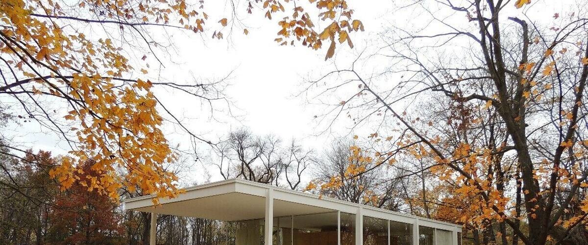 This unique weekend home built by famed German architect Mies van der Rohe (he coined the phrase 'less is more') for Dr. Edith Farnsworth comes with a famed relationship turned sour between doctor and architect. You know what they say about glass houses. Enjoy a tour of this landmark via my blog at http://www.aplacecalledroam.com/home/farnsworth-house-a-modern-minamilist-dwelling.