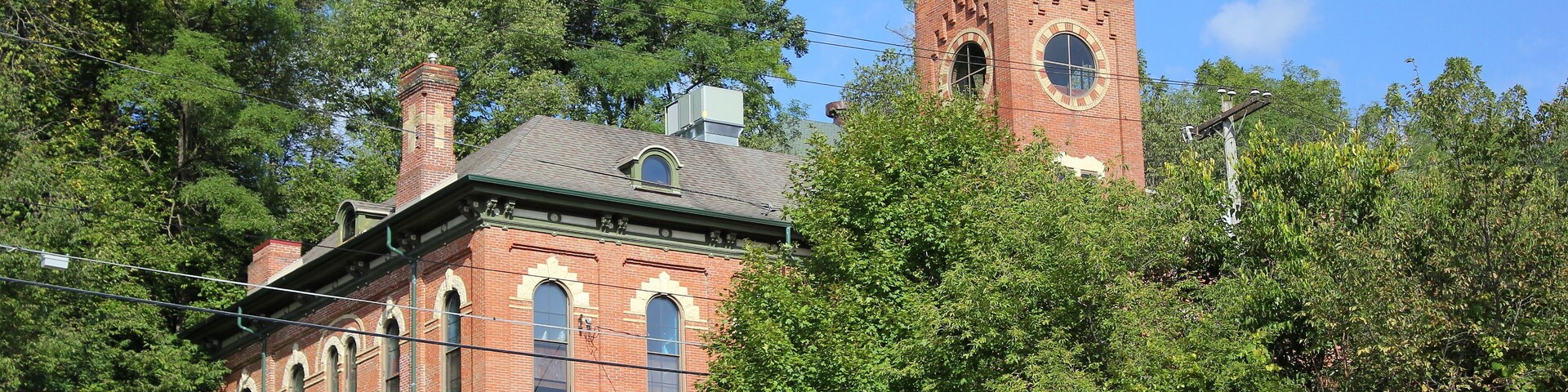 USA: Historisches Gebäude in Galena, Illinois