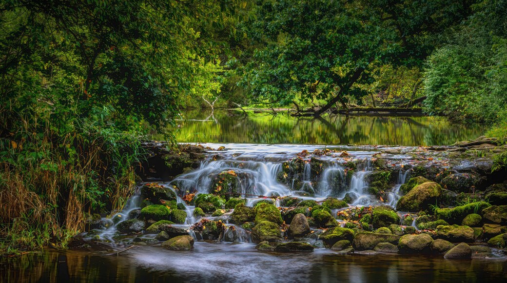 Waterfall at Bonneyville Mill State Park.