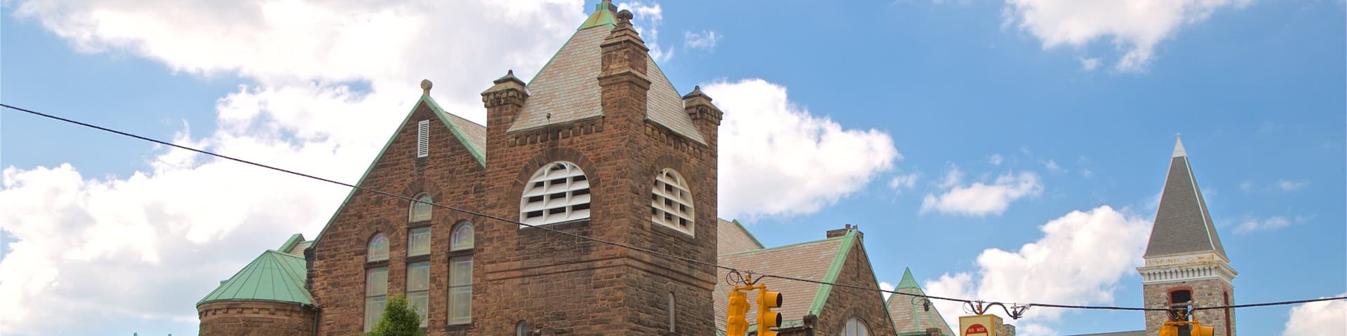 Central United Methodist Church featuring a church or cathedral and heritage architecture