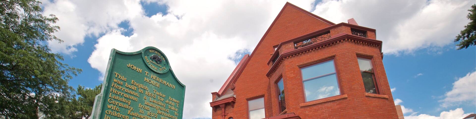 Herrmann House which includes heritage elements, signage and a house