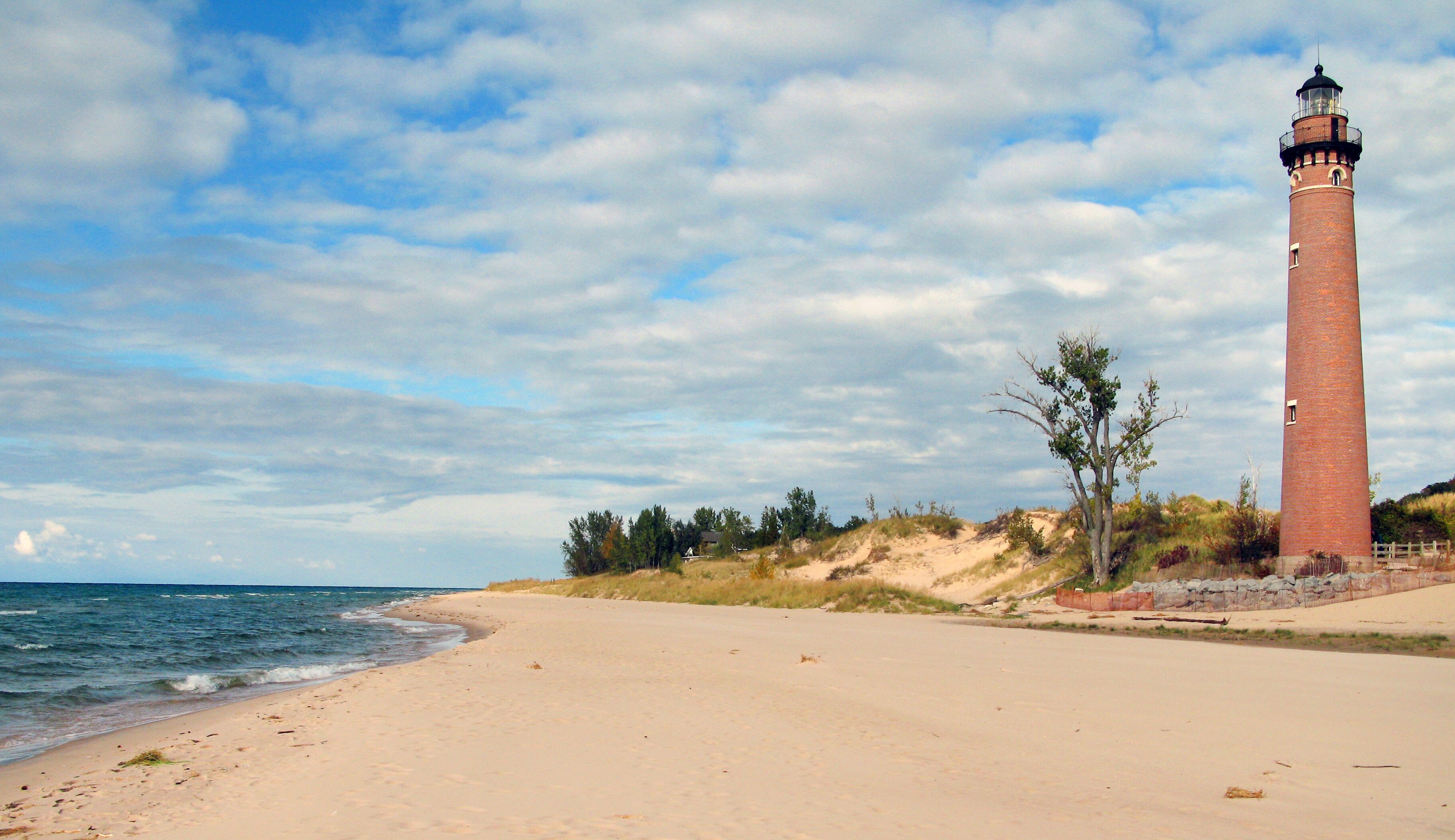 Little Sable Point Lighthouse is a beautiful sight on Lake Michigan in Mears Michigan.