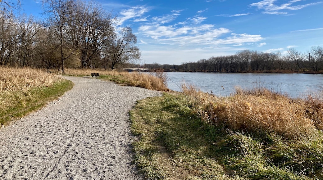 scenic autumn landscape with river