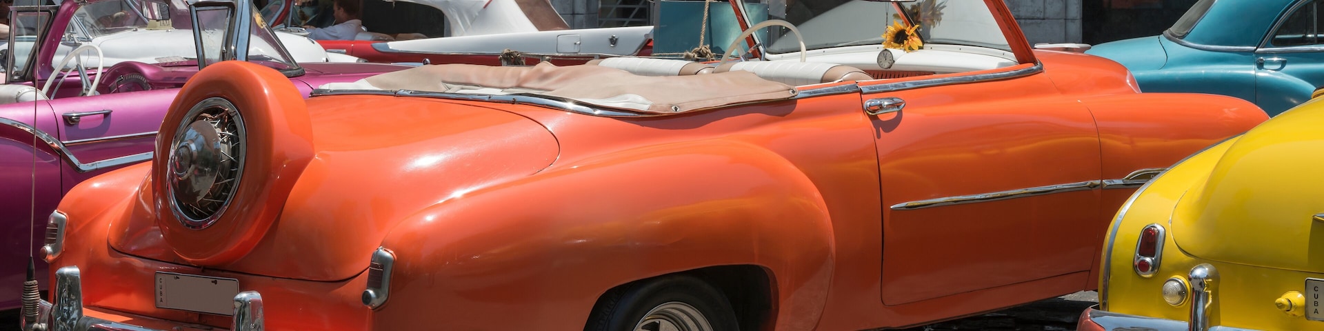 Kuba, Havanna, Taxistand am " Parque Central "