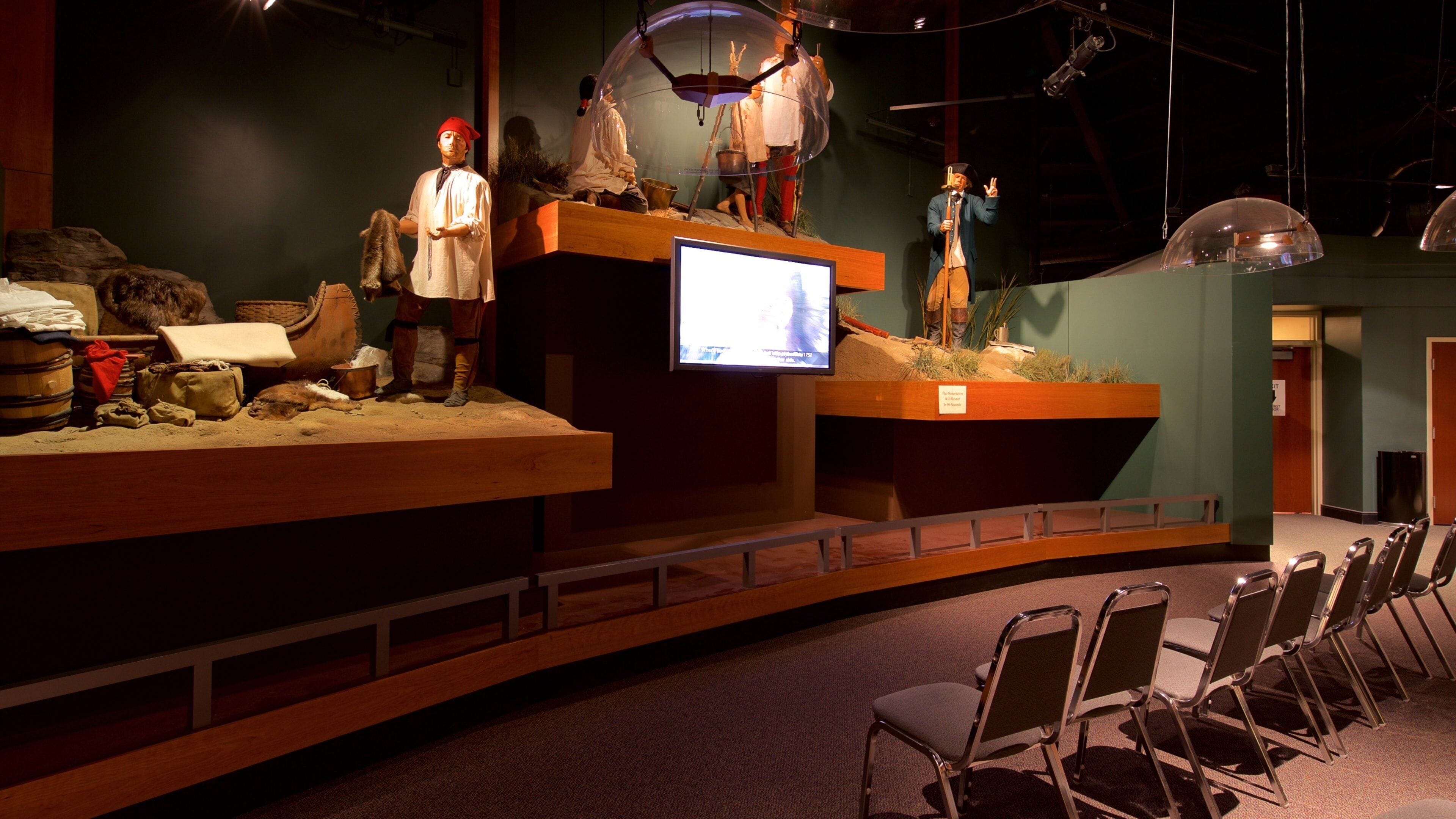 Fort Pitt Museum mostrando vistas internas