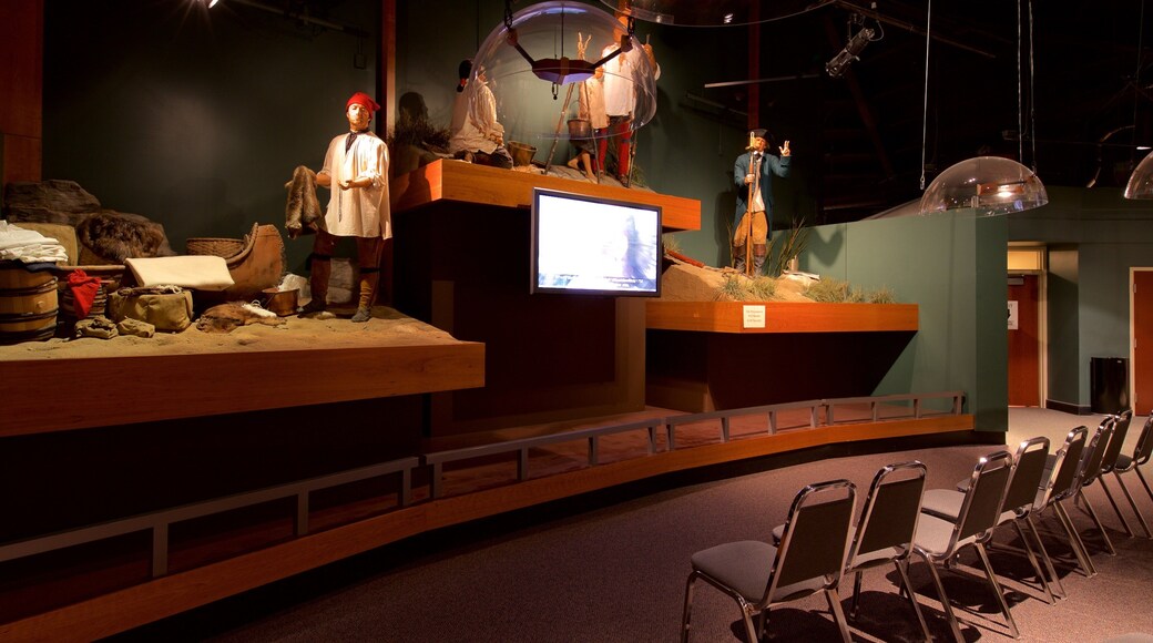 Fort Pitt Museum mostrando vistas internas