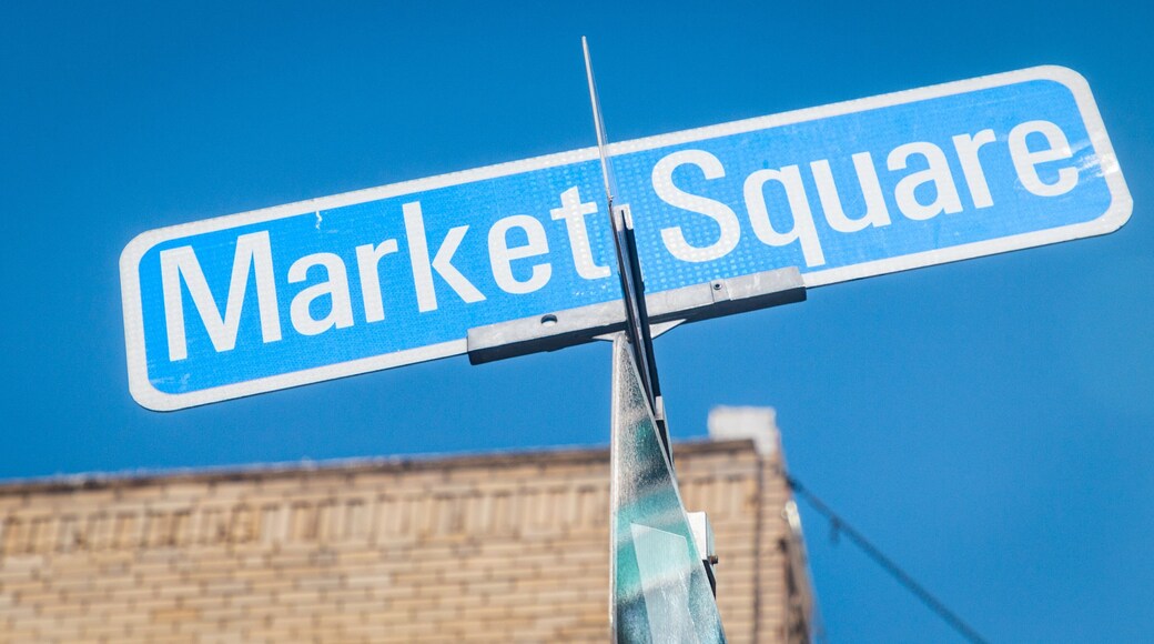 Market Square which includes signage
