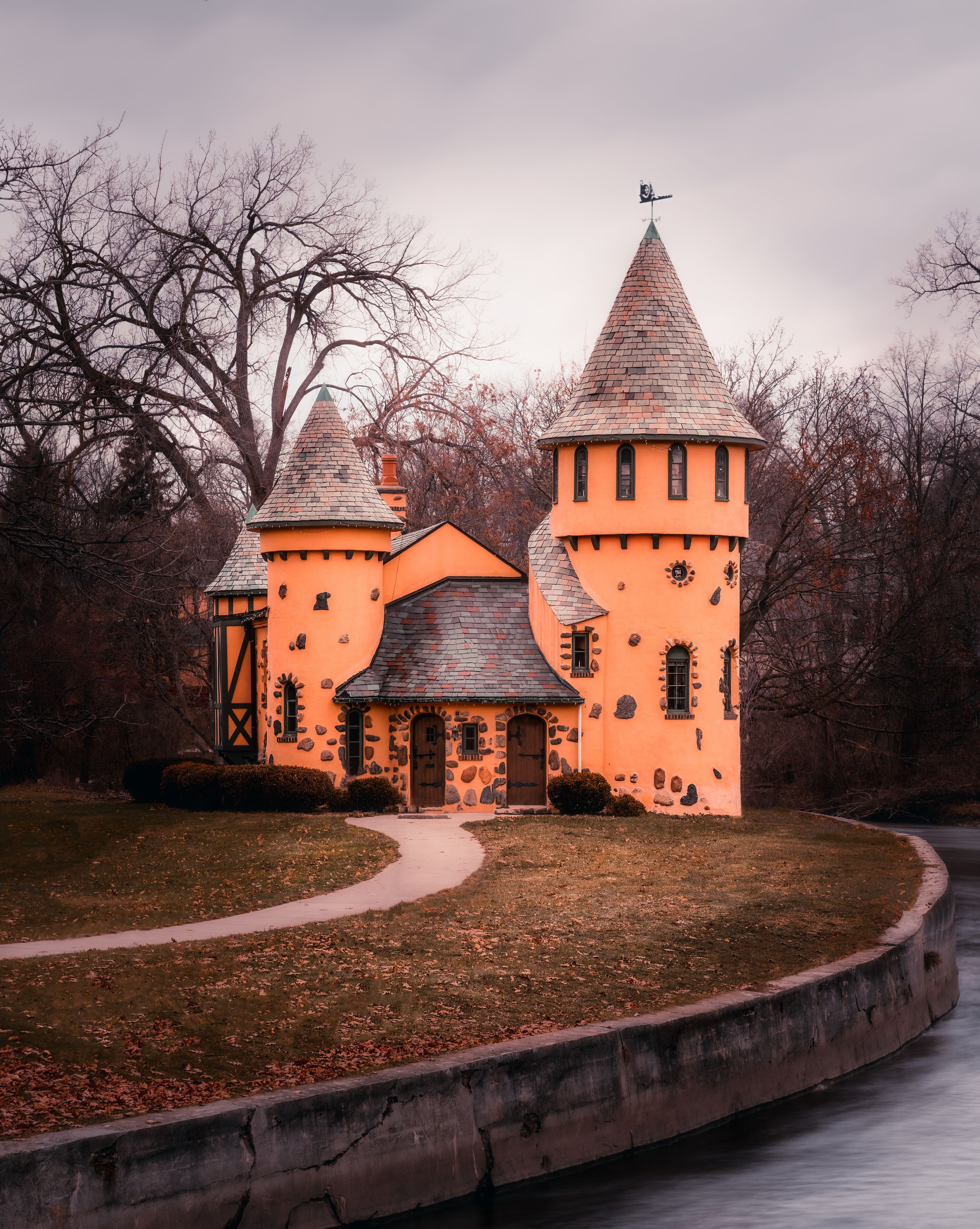 Beautiful view of the Curwood castle