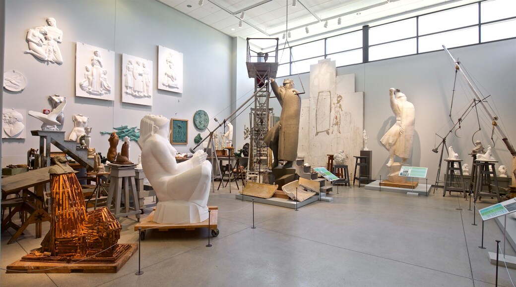 Marshall M. Fredericks Sculpture Museum which includes interior views and art