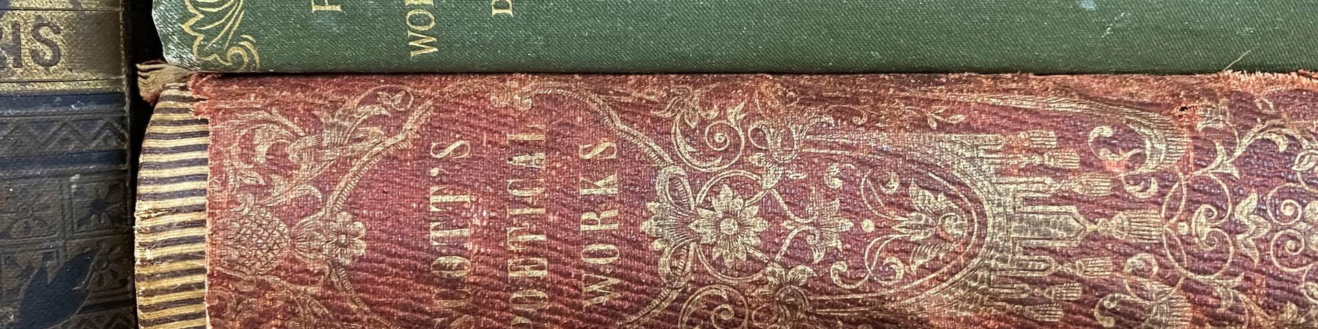 Stack of Antique Poetry Books