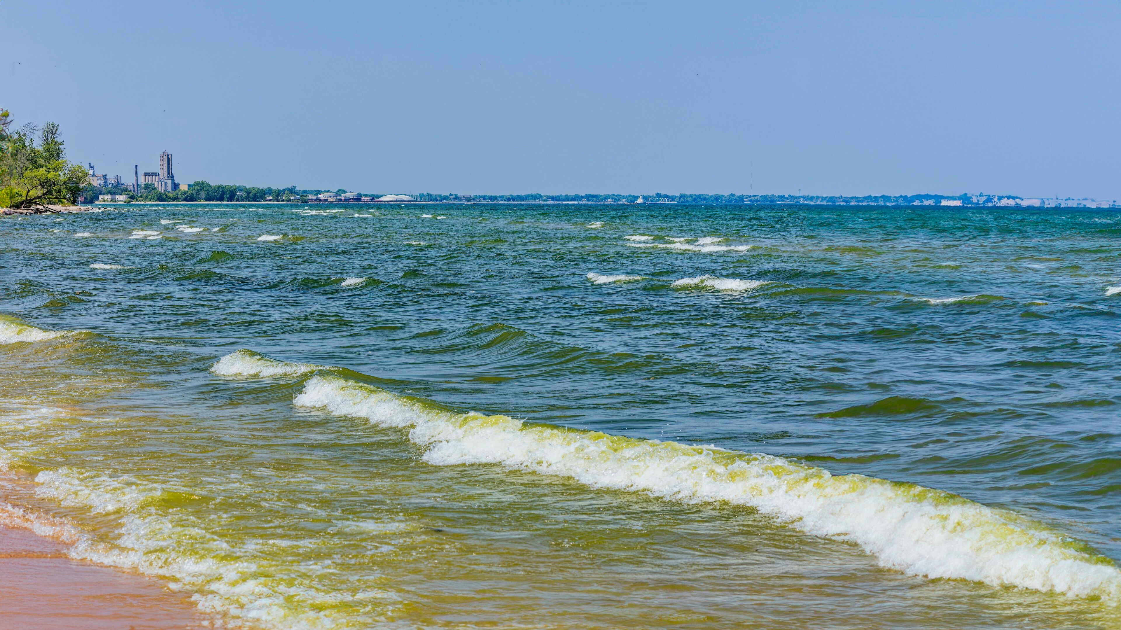 Lake Michigan in Wisconsin near city of Manitowoc