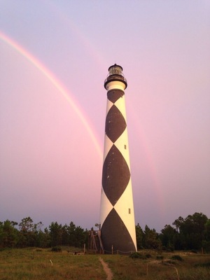 We had a double rainbow at Cape Lookout last night at sunset!!!