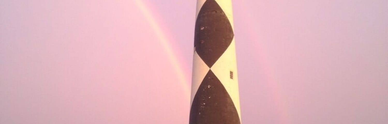 We had a double rainbow at Cape Lookout last night at sunset!!!