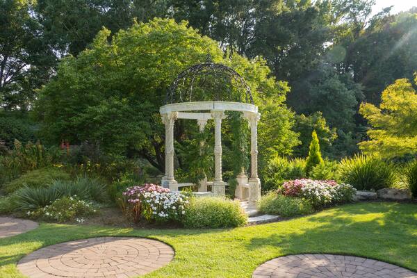New Hanover County Arboretum Gazebo. Photography background., Shutterstock ID 1399534502, Purchase Order: SP-1891 Wave 0, Client/Licensee: Hotels.com