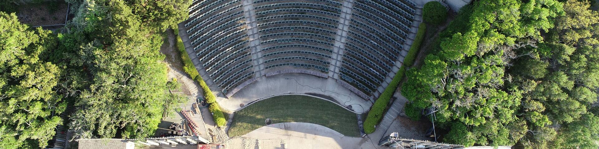 Top down view of amphitheater
