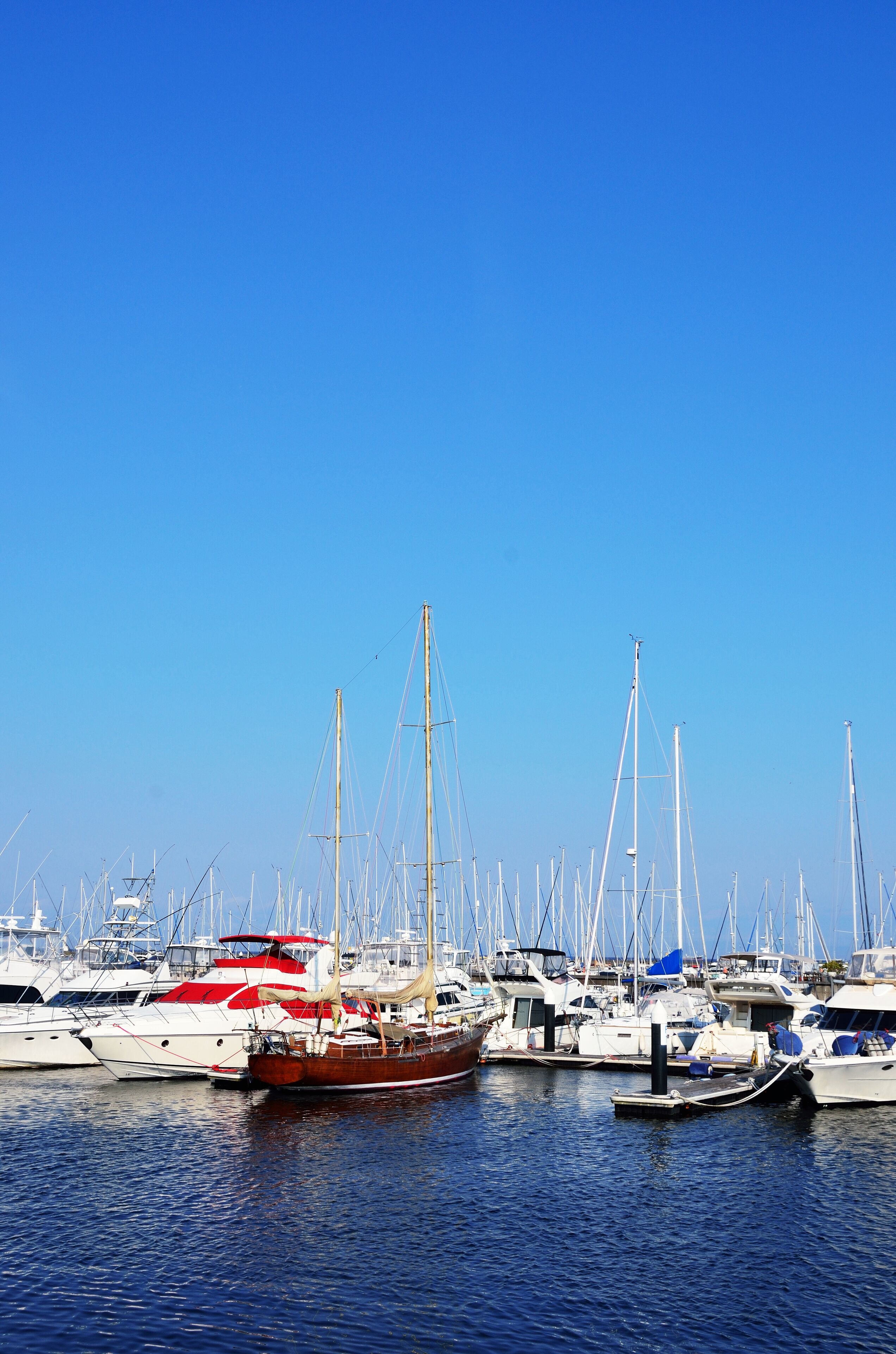 Yacht marina in yokohama, Japan