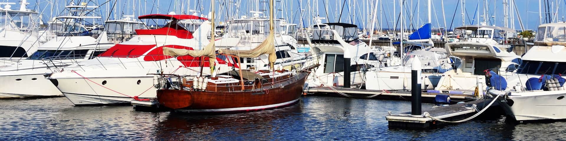 Yacht marina in yokohama, Japan