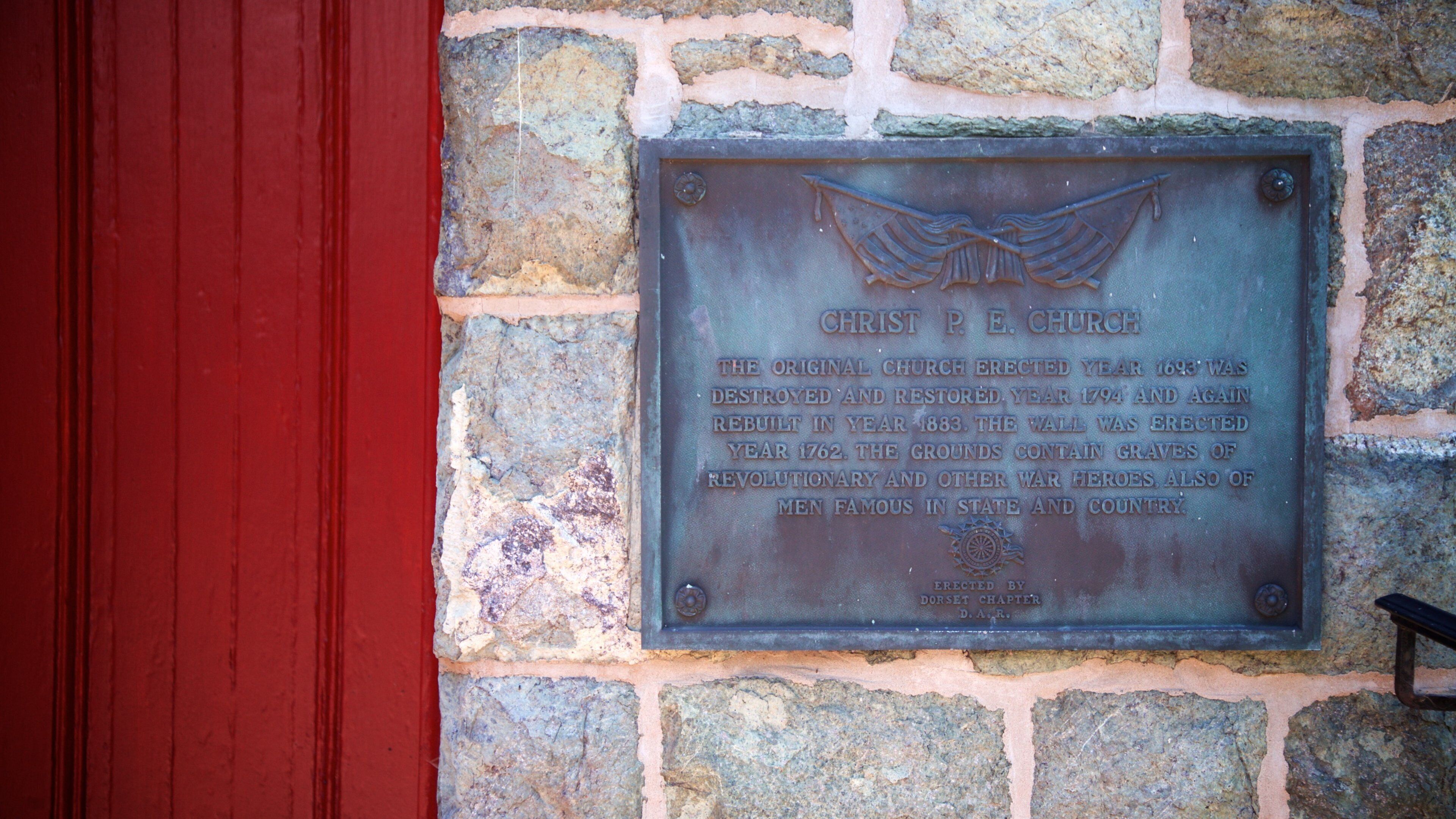 Christ Episcopal Church featuring signage