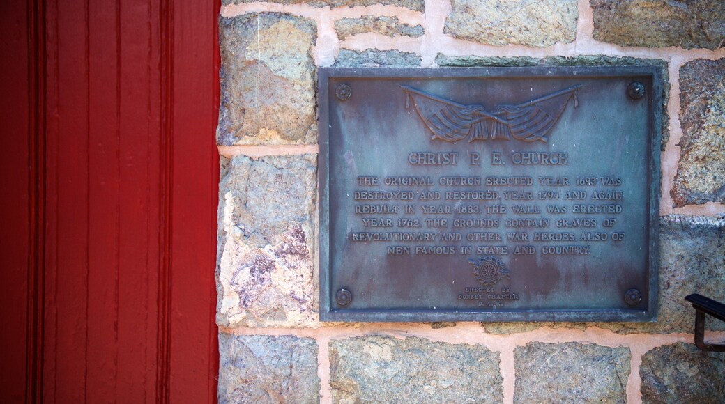 Christ Episcopal Church featuring signage