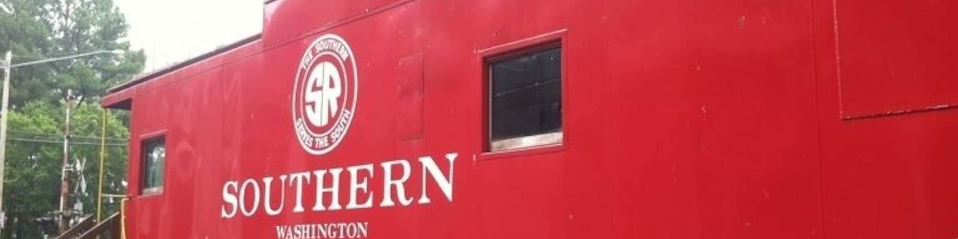 Caboose at the railroad museum.