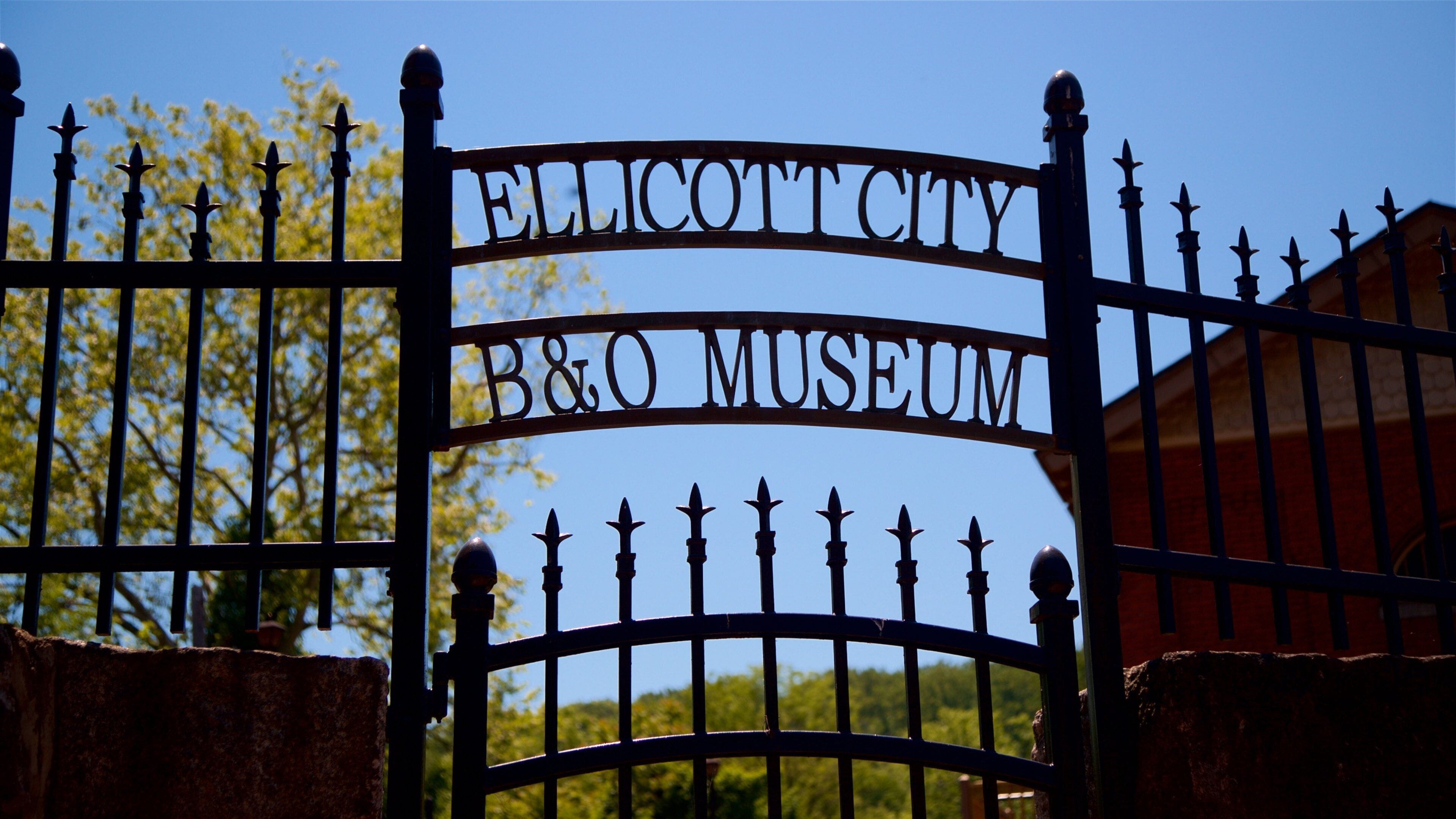 B&O Railroad Station Museum featuring signage