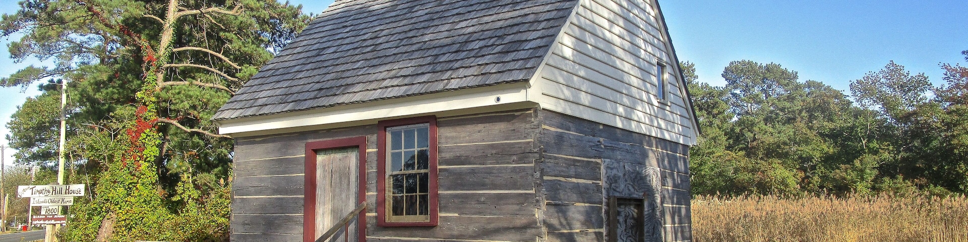 Chincoteague Island, Virginia: Captain Timothy Hill House, a historic home built c. 1800, and moved to its present location in 1980 when faced with demolition.
