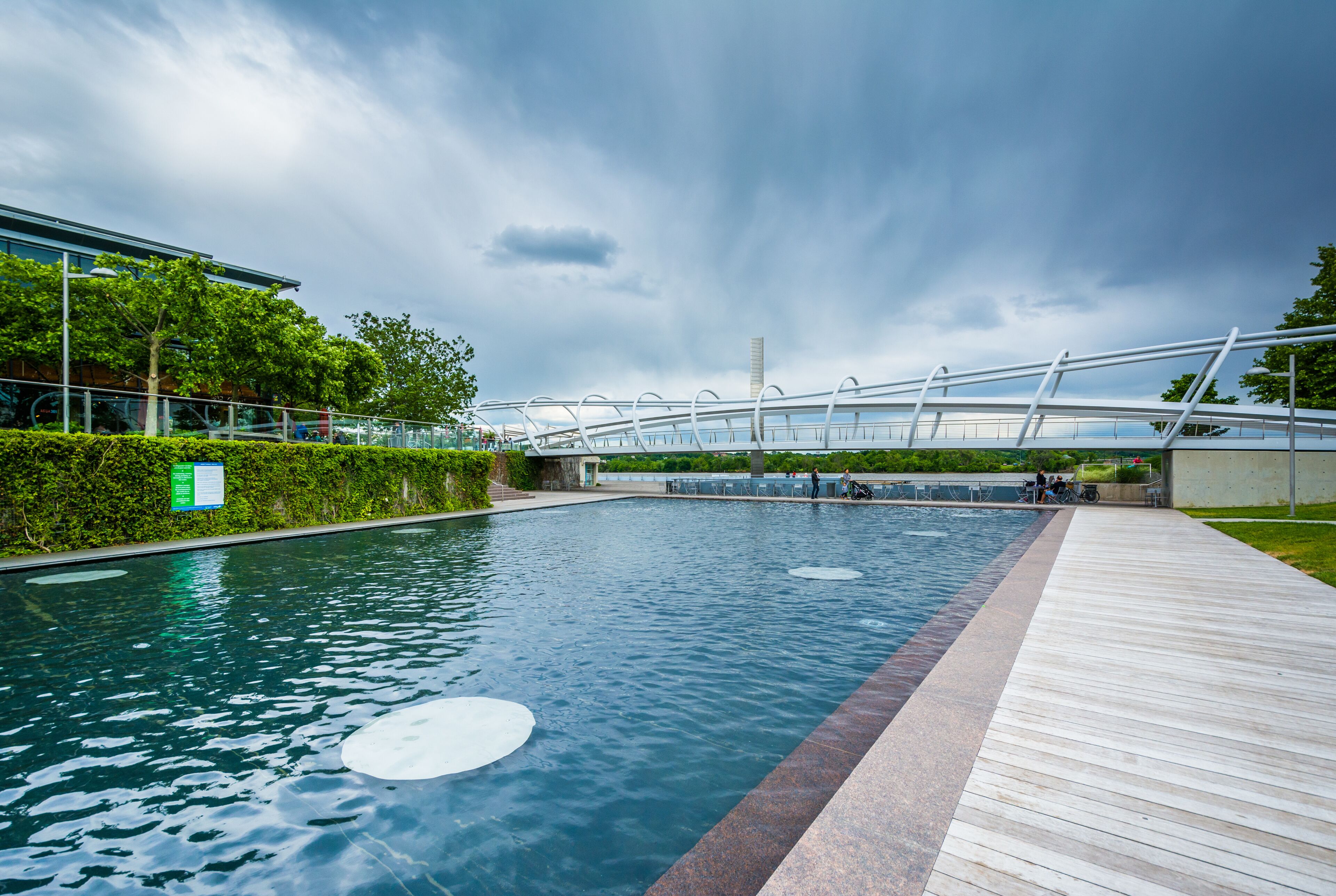 Bridge at The Yards Park in the Navy Yard neighborhood of Washington, DC.