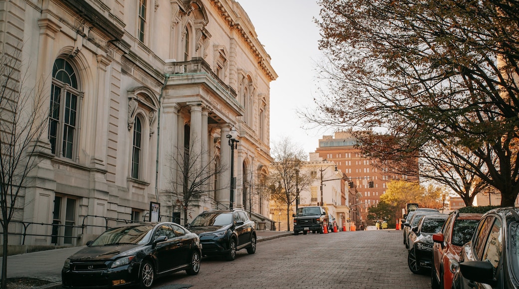 George Peabody Library featuring heritage architecture