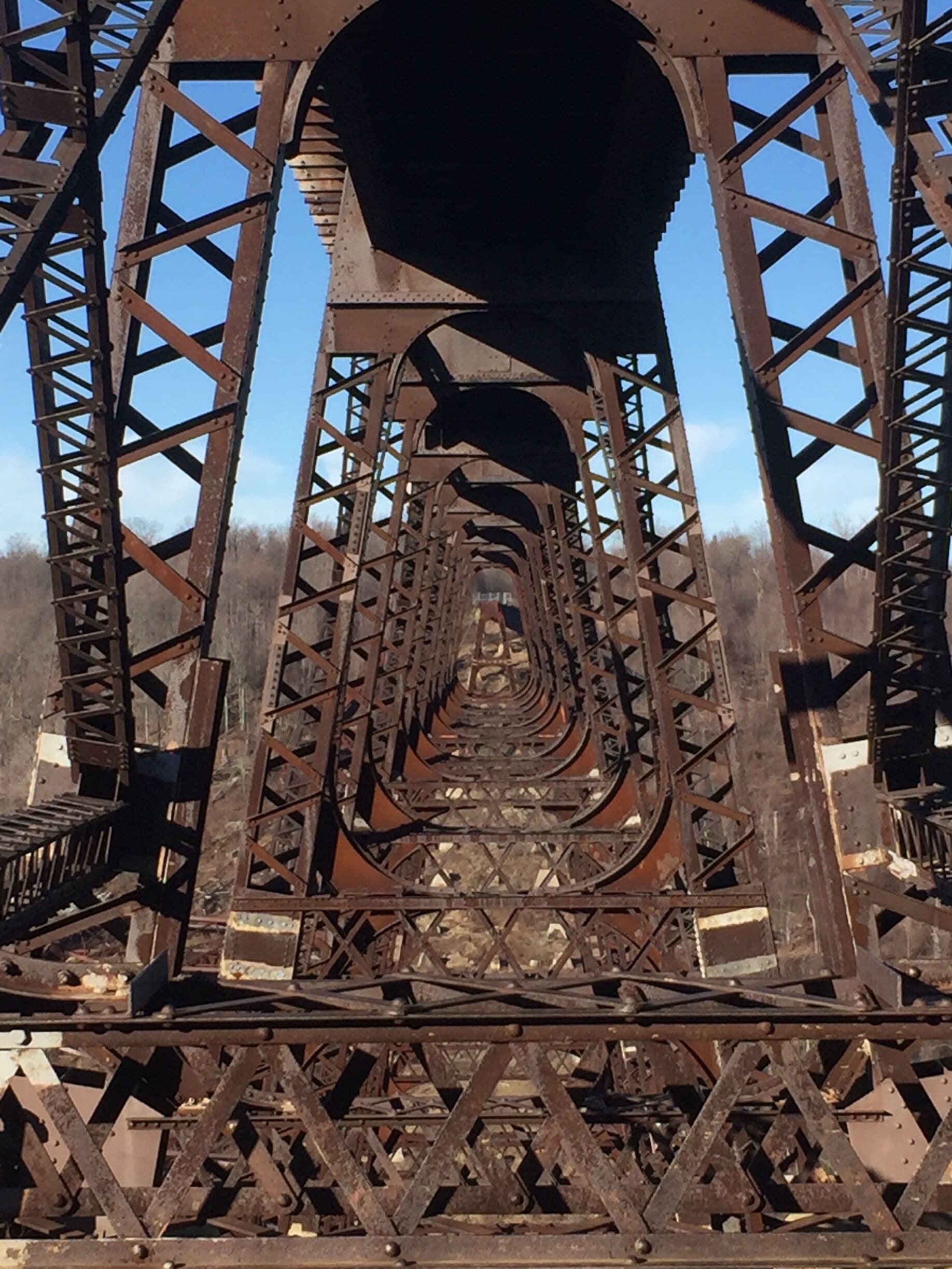 Great skywalk once the world's tallest viaduct. There is a glass bottom floor at the end. 