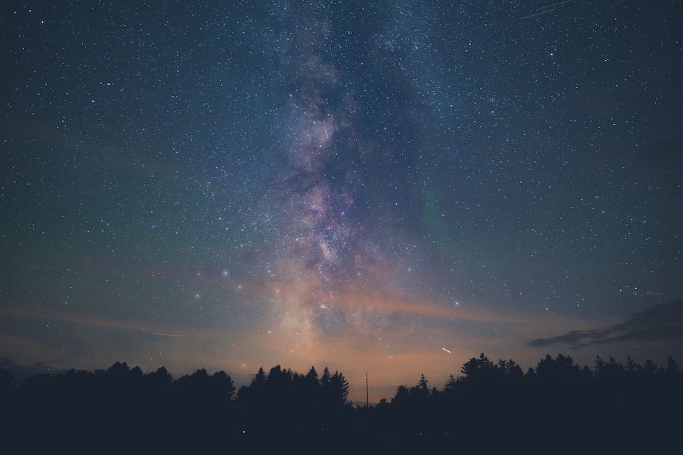 A starry night sky with the Milky Way visible.