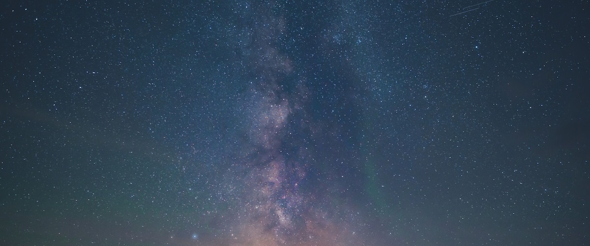 A starry night sky with the Milky Way visible.