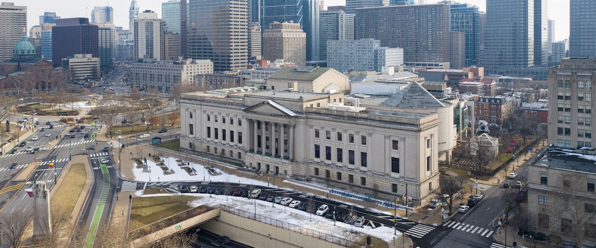 Aerial photo of The Franklin Institute Philadelphia PA