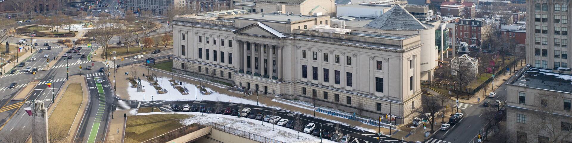 Aerial photo of The Franklin Institute Philadelphia PA