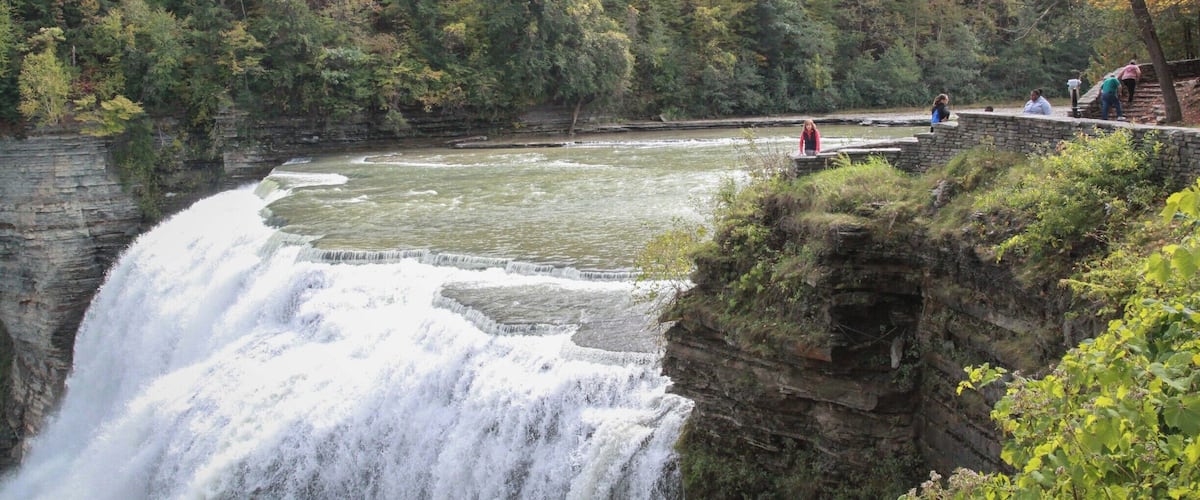 The Finger Lake area of NY state is absolutely incredible. This is middle falls at Letchworth. Beautiful.