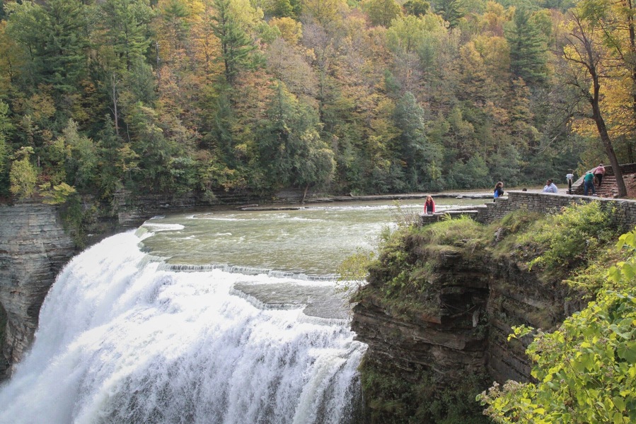 The Finger Lake area of NY state is absolutely incredible. This is middle falls at Letchworth. Beautiful.