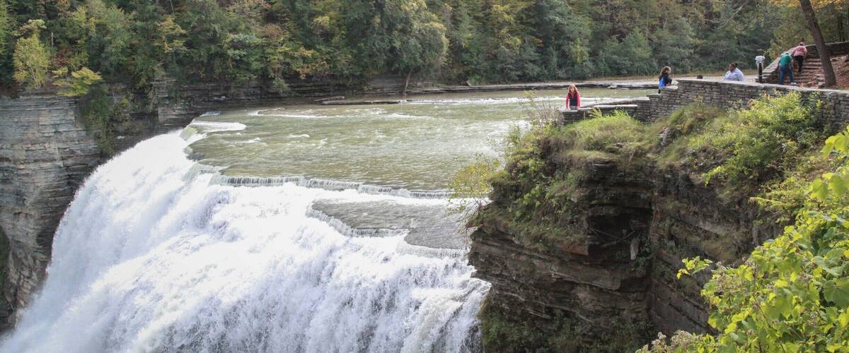 The Finger Lake area of NY state is absolutely incredible. This is middle falls at Letchworth. Beautiful.