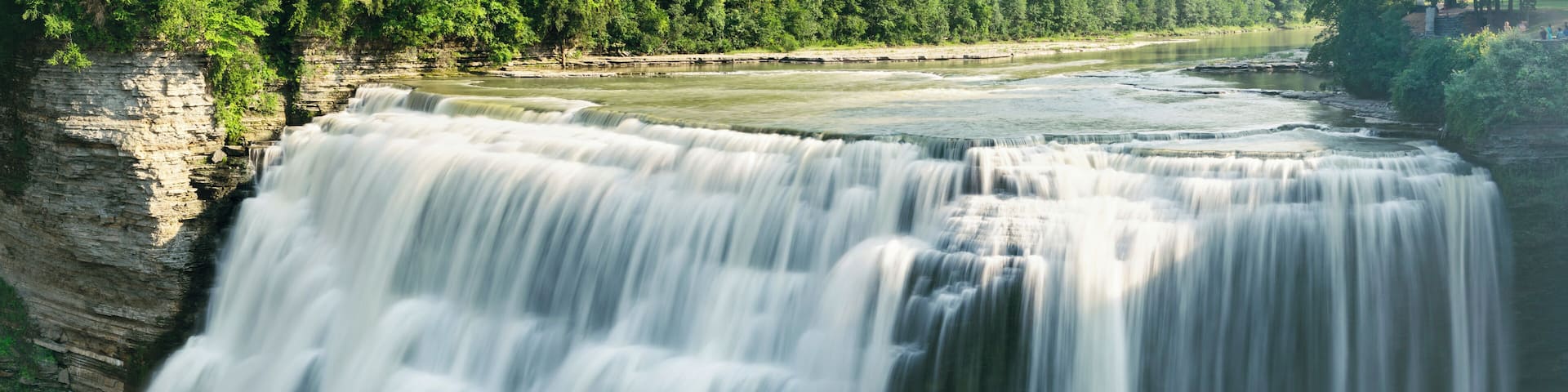 Middle Falls on a summer day! #falls #statepark